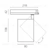 Трековый трехфазный светильник Quattro LED с управлением TRIAC Lightstar Alta Base A5337TRIAC A5337TRIAC - 2