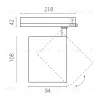 Трековый трехфазный светильник Quattro LED с управлением TRIAC Lightstar Alta Base A5437TRIAC A5437TRIAC - 2