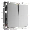 Выключатель двухклавишный проходной Werkel W1122006 4690389164835 a050890 4690389164835 - 1