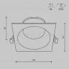 Встраиваемый светильник Maytoni Technical Share DL126-GX53-SQ-B DL126-GX53-SQ-B - 7