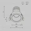 Встраиваемый светильник Maytoni Technical Dip Hight DL123-10W-3K-B DL123-10W-3K-B - 7