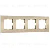 Рамка на 4 поста Werkel Slab (шампань софт) W0042911 4690389218446 a071627 4690389218446 - 1