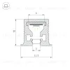 Профиль с экраном Arlight SL-MINI-3-H10-F12-2000 IRON GREY (Алюминий+пластик) 055322 055322 - 3