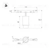 Трековый магнитный светильник Arlight MAG-MICROCOSM-SPOT-ZOOM-R30-2W Warm3000 (BK, 15-45 deg, 24V) (IP20 Металл) 051761 051761 - 4
