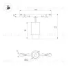 Трековый магнитный светильник Arlight MAG-MICROCOSM-SPOT-ZOOM-R47-9W Warm3000 (BK, 15-55 deg, 24V) (IP20 Металл) 051769 051769 - 6