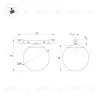 Трековый магнитный светильник Arlight MAG-MICROCOSM-SFERO-R80-7W Day4000 (BK, 230 deg, 24V) (IP20 Металл) 051783 051783 - 5