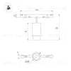 Трековый магнитный светильник Arlight MAG-MICROCOSM-SPOT-ZOOM-R38-5W Warm3000 (WH, 10-55 deg, 24V) (IP20 Металл) 051805 051805 - 4