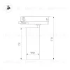 Трековый трехфазный светильник Arlight LGD-SILMA-4TR-R55-4W Warm2700 (WH, 4 deg, 230V) (IP20 Металл) 060461 060461 - 4