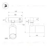Трековый трехфазный светильник Arlight LGD-ARTEMIS-TRACK-4TR-R55-12W Warm2700 (WH, 8-80 deg, 230V) (IP20 Металл) 062275 062275 - 6