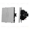 Механизм выключателя двухклавишный непроходной Arlight LED SWT-NOBE-MK02-SFPL-L-IS (230V, 10A) 059418 059418 - 1