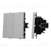 Механизм выключателя двухклавишный непроходной Arlight SWT-NOBE-MK02-SFPL-IS (230V, 10A) 059420 059420 - 1