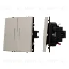 Механизм выключателя двухклавишный проходной Arlight LED SWT-NOBE-MKP2-SFPL-L-CA (230V, 10A) 059421 059421 - 1