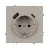 Механизм розетки с USB зарядкой Arlight  SCT-NOBE-MUAC-SFPL-CA (230V, 16A) 059444 059444 - 2