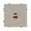 Механизм розетки с быстрой USB зарядкой Arlight SCT-NOBE-MUAC-SFPL-FC-CA (65W, QC3) 059446 059446 - 2
