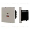 Механизм розетки с быстрой USB зарядкой Arlight SCT-NOBE-MUAC-SFPL-FC-CA (65W, QC3) 059446 059446 - 1