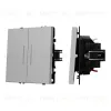 Механизм выключателя двухклавишный проходной Arlight LED SWT-NOBE-MKP2-SFPL-L-IS (230V, 10A) 059415 059415 - 1