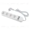Умный сетевой фильтр Uniel UL-00011386 Wi-Fi. 1.8м Пвс 3х1.5. 4 гнезда. с-з. 2USB+Type-C 5В 3A 16A 3680Вт P-GCL4-1,8 A201/UC/WF WHITE P-GCL4-1,8 A201/UC/WF WHITE - 1