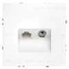 Розетка телевизионная встраиваемая Voltum S70 TV+RJ45 кат. 6, (белый матовый) VLS060702 VLS060702 - 2