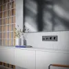 Розетка телевизионная встраиваемая Voltum S70 TV+RJ45 кат. 6, (черный матовый) VLS060708 VLS060708 - 6