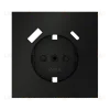 Накладка для розетки с заземлением и защитными шторками, с USB A+C Voltum S70 (черный матовый) VLS001008 VLS001008 - 1