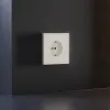 Накладка для розетки с заземлением и защитными шторками Voltum S70 (хлопок) VLS000713 VLS000713 - 4