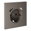 Накладка для розетки с заземлением и защитными шторками, с USB A+C Voltum S70 (капучино) VLS001014 VLS001014 - 3