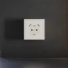 Накладка для розетки с заземлением и защитными шторками, с USB A+A Voltum S70 (хлопок) VLS000913 VLS000913 - 1