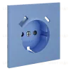 Накладка для розетки с заземлением и защитными шторками, с USB A+C Voltum S70 (деним) VLS001015 VLS001015 - 3
