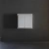 Клавиши для выключателя/переключателя двухклавишного с подсветкой Voltum S70 (серый) VLS000416 VLS000416 - 1