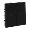 Выключатель встраиваемый Voltum S70 для жалюзи 10А, (черный матовый) VLS020708 VLS020708 - 3