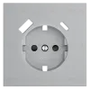 Накладка для розетки с заземлением и защитными шторками, с USB A+C Voltum S70 (серый) VLS001016 VLS001016 - 2