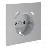 Накладка для розетки с заземлением и защитными шторками, с USB A+C Voltum S70 (серый) VLS001016 VLS001016 - 3