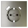 Накладка для розетки с заземлением и защитными шторками, с USB A+C Voltum S70 (шелк) VLS001004 VLS001004 - 1