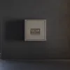 Накладка для розетки компьютерной двойной RJ45+RJ45 кат.6 Voltum S70 (капучино) VLS001414 VLS001414 - 1