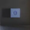 Накладка для розетки с заземлением и защитными шторками Voltum S70 (деним) VLS000715 VLS000715 - 1