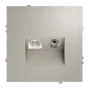 Розетка телевизионная встраиваемая Voltum S70 TV+RJ45 кат. 6, (кашемир) VLS060703 VLS060703 - 2