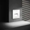 Розетка телевизионная встраиваемая Voltum S70 TV+RJ45 кат. 6, (белый глянцевый) VLS060701 VLS060701 - 5