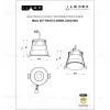 Встраиваемый светильник Iledex Technical Mars DIM 207-7W-D75-3000K-24DG-WH DIM 207-7W-D75-3000K-24DG-WH - 4
