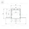Профиль Arlight LINIA32-FANTOM-2000 ANOD (Алюминий) 049950(1) 049950(1) - 3