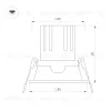 Карданный светильник Arlight MS-FLOW-BUILT-S85x85-12W Warm3000 (WH, 55 deg, 230V) (IP20 Металл) 055918 055918 - 2