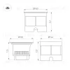 Ландшафтный светильник Arlight LTD-DAFNA-GROUND-R180-25W Warm3000 (SL, 10 deg, 230V) (IP67 Металл) 061201 061201 - 3