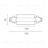 Питание центральное встраиваемое к треку 5030xx-R Lightstar Quattro 503187-RPS 503187-RPS - 2