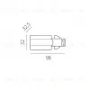 Питание боковое к треку 5040xx-(F)/(R) Lightstar Quattro 504117-FRPS 504117-FRPS - 2