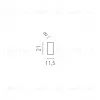 Заглушка торцевая черная Lightstar Due Hermes 510167 510167 - 2