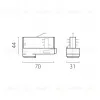 Адаптер для светильника к треку 5030xx-R/5040xx-(F)/(R) Lightstar Quattro 594007-403 594007-403 - 2