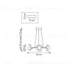 Подвесная люстра Lightstar Ceramo BW 799067 799067 - 2