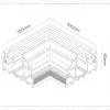 Коннектор угловой для корпуса в натяжной потолок Ambrella Light Track System GL1981 GL1981 - 4
