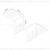 Уголок для закладных профилей Magnetic standard 48V 10mm 2шт Ambrella Light Track System GL2020 GL2020 - 2