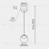 Подвесной светильник Modelux ML.2338.150 BK-GD ML.2338.150 BK-GD - 2
