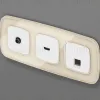 Комплект механизма компьютерной розетки Ambrella Volt RJ-45 (8P8C) CAT6A экранированной с автоматической защитной шторкой OMEGA MO112005 Белый глянец QUANT (OP1120, VM185) MO112005 - 3